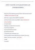 OMVIC CHAPTER 1-18 EXAM QUESTIONS AND  ANSWERS GRADED A