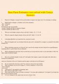 State Farm Estimatics test (solved with Correct Answers