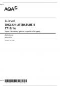 A-level ENGLISH LITERATURE B 7717/1A