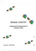 CAS3701 ASSIGNMENT Part A B C SOLUTION 2024