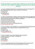 ATI RN MATERNAL NEWBORN PROCTORED EXAM TEST BANK/ 304 QUESTIONS AND CORRECT VERIFIED ANSWERS/LATEST UPDATE 2024-2025