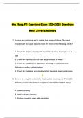 Med Surg ATI Capstone Exam 2024/2025 Questions With Correct Answers