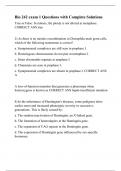 Bio 242 exam 1 Questions with Complete Solution