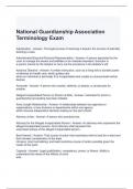 National Guardianship Association Terminology Exam (Graded A)