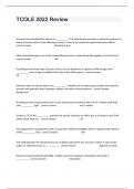 TCOLE 2022 Review A+ Graded 100% Guaranteed Full Copy Answer sheet.