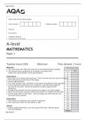 A-level MATHEMATICS Paper 1