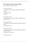 Bio 151 Questions With Complete Solutions