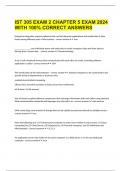 IST 305 EXAM 2 CHAPTER 5 EXAM 2024 WITH 100% CORRECT ANSWERS