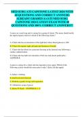MED SURG ATI CAPSTONE LATEST 2024 WITH  40 QUESTIONS AND CORRECT ANSWERS  ALREADY GRADED A+/ATI MED SURG  CAPSTONE 2024 LATEST EXAM WITH 40  QUESTIONS AND 100% CORRECT ANSWERS!!!