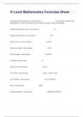 O Level Mathematics Formulae Sheet Practice Questions And Detailed  Answers.