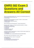 GNRS 582 Exam 3 Questions and Answers All Correct