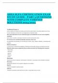 ASHA SLPA CERTIFICATION EXAM STUDY GUIDE - PART 3 QUESTIONS WITH COMPLETE VERIFIED SOLUTIONS 2024/2025