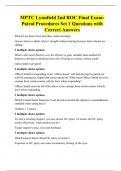 MPTC Lynnfield 2nd ROC Final Exam- Patrol Procedures Set 1 Questions with Correct Answers