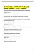 Hartman's CNA practice State Exam |Complete Quizzes with Correct Answers  Graded A+