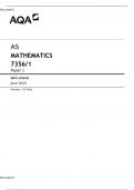 AS MATHEMATICS 7356/1