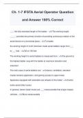 Ch. 1-7 IFSTA Aerial Operator Question and Answer 100% Correct