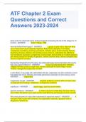 ATF Chapter 2 Exam Expert Verified Questions and Answers 100% pass guaranteed