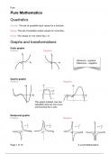 Pure Mathematics Revision Notes (Mathematics Edexcel A-Level)