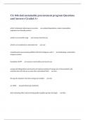  Clc 046 dod sustainable procurement program Questions and Answers Graded A+