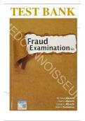 Test Bank - Fraud Examination 6th Edition, W. Steve Albrecht