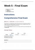 HCA 322 Week 5 - Final Exam HCA322; Week 5 - Final Exam Comprehensive Final Exam