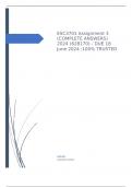 ESC3701 Assignment 3 (COMPLETE ANSWERS) 2024 (628170) - DUE 18 June 2024 ;100% TRUSTED workings, explanations and solutions.