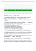 SOP 3004 Exam Questions and Answers 2024