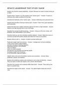 SPAATZ LEADERSHIP TEST STUDY GUIDE