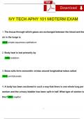 IVY TECH APHY 101 MIDTERM EXAM'S & FINAL EXAM'S LATEST STUDY BUNDLE PACKAGE SOLUTION (VERIFIED)