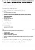 NR 442 COMMUNITY HEALTH NURSING WEEK 1 EXAM 1 QUESTIONS WITH 100% CORRECT ANSWERS