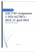 ESC3701 Assignment 1 2024 (627887) - DUE 23 April 2024