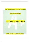 NAPRxCNPRExamWITH 160Questions andAnswers2023-2024