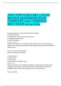 ANCC FNP LEIK PART 1 EXAM REVIEW QUESTIONS WITH COMPLETE 100% VERIFIED SOLUTIONS 2024/2025