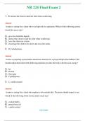 NR 224 Final Exam 2 (Latest 2024 / 2025) Questions and Answers (Verified Answers)