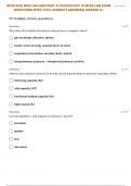 BIOS-255:| BIOS 255 ANATOMY & PHYSIOLOGY III  WITH LAB EXAM 2 RESPIRATORY SYSTEM WITH 100% CORRECT ANSWERS| GRADED A+