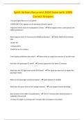 Spirit Airlines Recurrent 2024 Exam with 100% Correct Answers