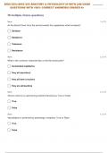 BIOS-255:| BIOS 255 ANATOMY & PHYSIOLOGY III WITH LAB, MIDTERM FINALS EXAM QUESTIONS WITH 100% CORRECT ANSWERS| GRADED A+