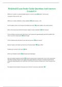 Pickleball Exam Study Guide Questions And Answers Graded A+