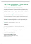 USPTA Exam Analyzing Strokes & Stroke Production Questions And Answers