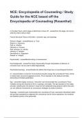 NCE_ Encyclopedia of Counseling _ Study Guide for the NCE based off the Encyclopedia