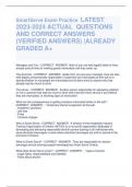 SmartServe Exam Practice LATEST  2023-2024 ACTUAL QUESTIONS  AND CORRECT ANSWERS  (VERIFIED ANSWERS) |ALREADY  GRADED A+