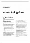 animal kingdom  summary notes  + mastering multiple choice questions + NCERT exemplar question + statement based questions + matching type questions  + assertion and reasons  all in one with brief explanation