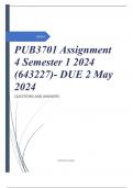 PUB3701 Assignment 4 Semester 1 2024 (643227)- DUE 2 May 2024