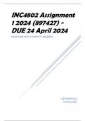 INC4802 Assignment 1 2024 (897427) - DUE 24 April 2024