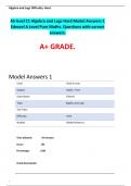 AS level C1 Algebra and Logs Hard Model Answers 1 Edexcel A Level Pure Maths.