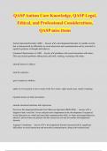 QASP Autism Core Knowledge, QASP Legal, Ethical, and Professional Considerations, QASP misc items