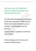 HESI - Medical Surgical Nursing test-Exam  TEST BANK FOR MEDICAL SURGICAL  NURSING 11TH EDITION IGNATAVICIUS Get a hint