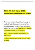 Exit HESI V1-HESI RN Exit  Exam 2023- EXAM  QUESTIONS AND CORRECT  ANSWERS [DETAILED  ANSWERS] WITH  RATIONALES|ALREADY  GRADED A+