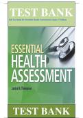 Test Bank For Essential Health Assessment 1st Edition By Janice M Thompson 9780803627888 Chapter 1-24 Complete Guide .