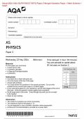 2024 AQA AS PHYSICS 7407/2 Paper 2 Question Paper & Mark scheme + Insert (Merged) June 2024 [VERIFIED]